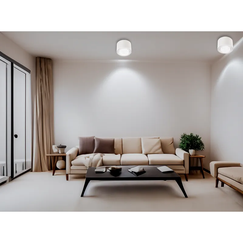 LED-Aufbauleuchte McShine, 5W, 400Lumen, 3000K, ØxH 80x50mm, 10er-Pack – Bild 2