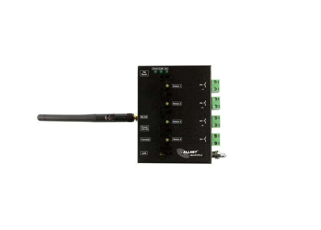 ALLNET MSR IO Zentrale ALL4175v2 / Netzwerk Schaltgerät 4fach Relais 230VAC/10A ALLNET MSR IO Zentrale ALL4175v2 / Netzwerk Schaltgerät 4fach Relais 230VAC/10A