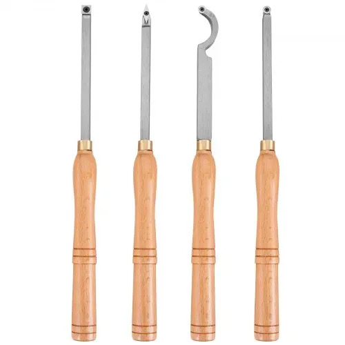 VEVOR Stechbeitel Set Wellendurchmesser 12 mm, Stemmeisen Holz 4-Teilig, Stechbeitel mit Holzgriff, Stecheisen mit T15- und T20 Inbusschlüssel – Bild 10