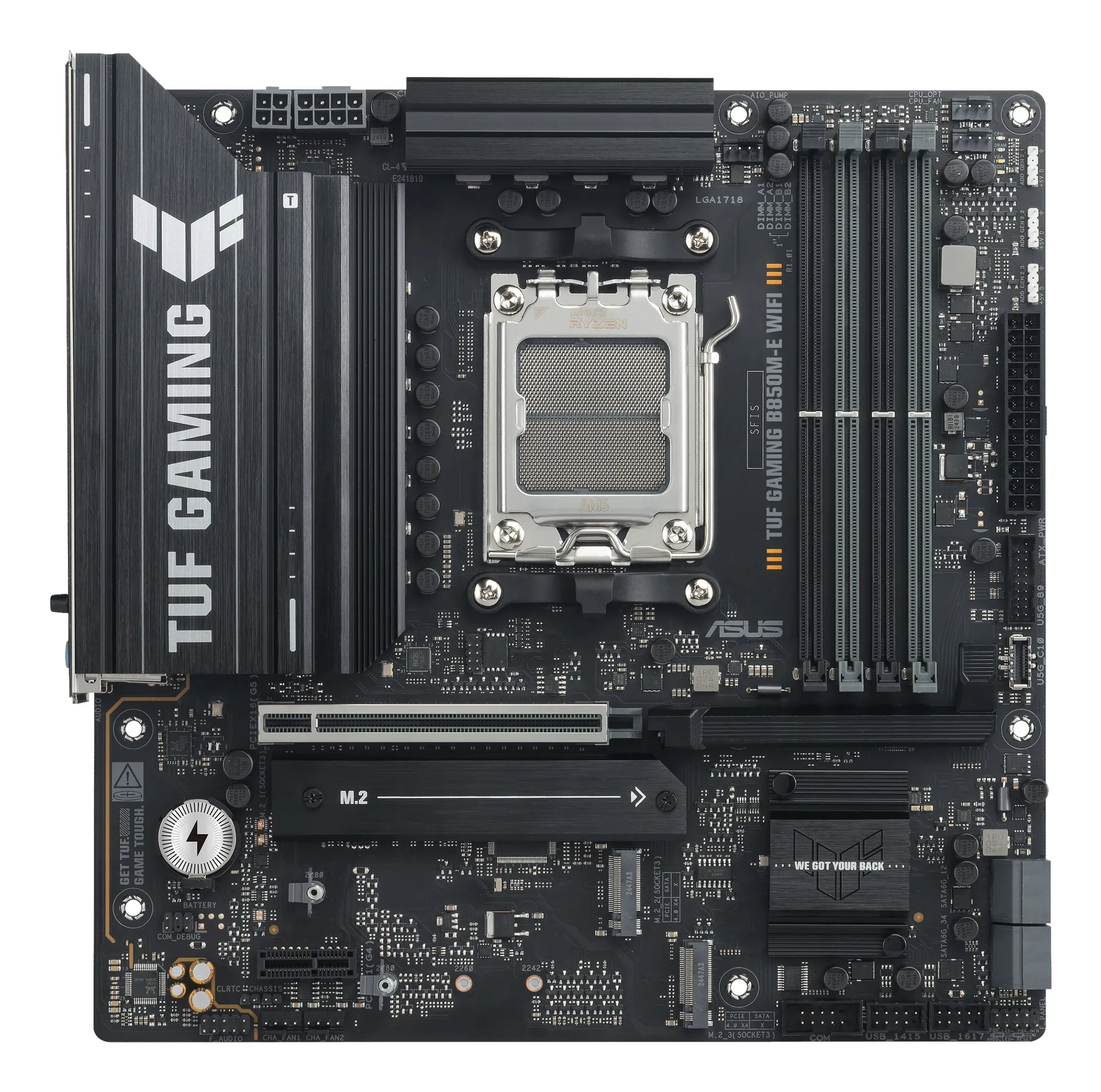 ASUS TUF GAMING B850M-E WIFI AMD B850 Sockel AM5 micro ATX – Bild 2