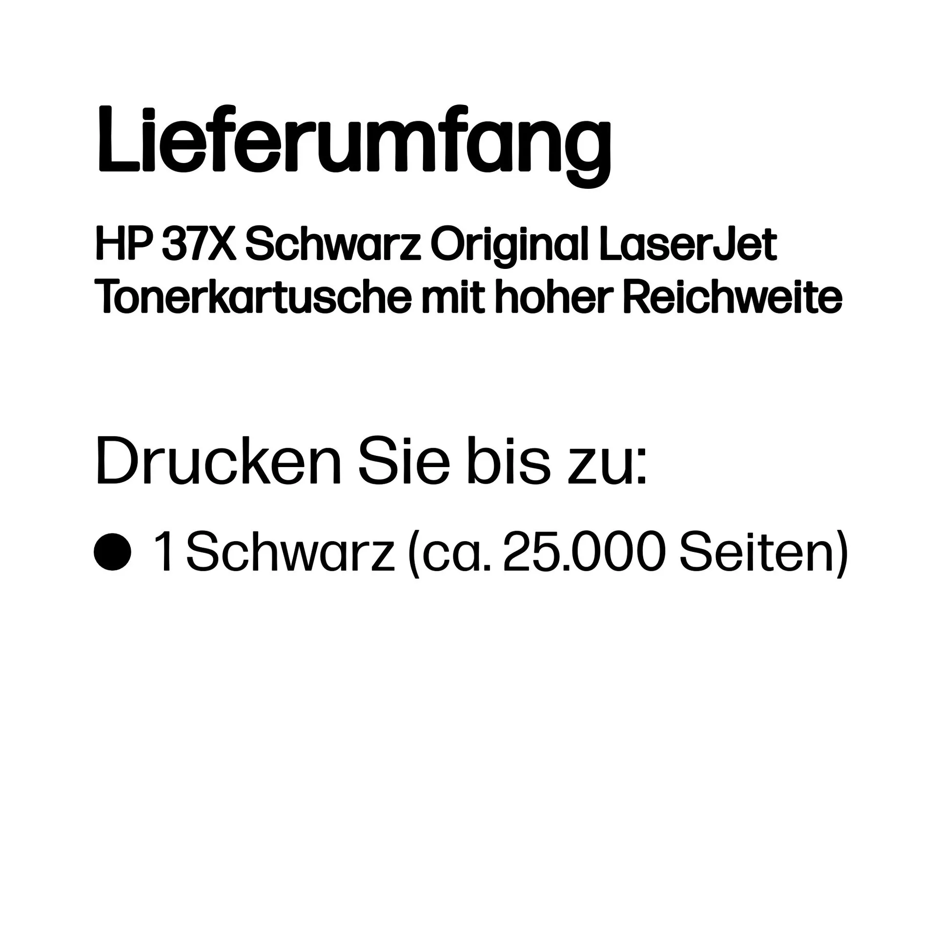 HP 37X Schwarz Original LaserJet Tonerkartusche mit hoher Reichweite – Bild 3