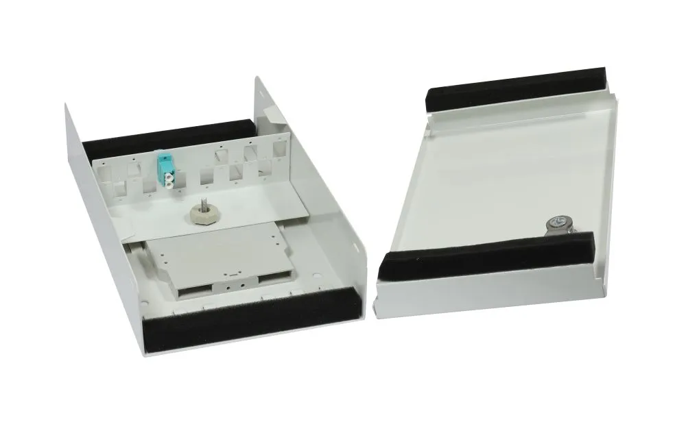 LWL-Wandverteiler Mini(Aufputz), für LC/SC, B150/H265/T55mm, ohne Kupplungen/Spleißkassette, weiss, Synergy 21, – Bild 5