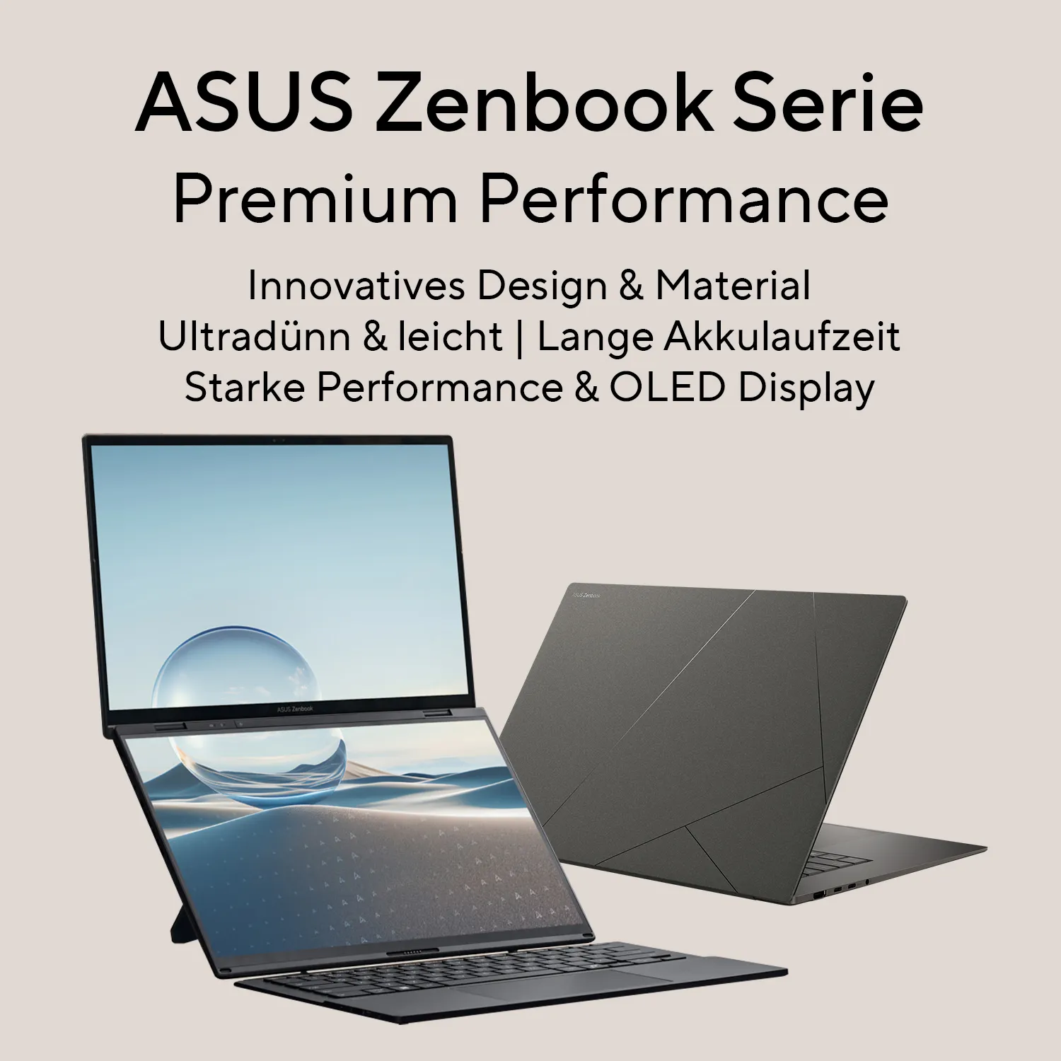 ASUS Zenbook 14 OLED UX3405CA-PP221W Intel Core Ultra 9 285H Laptop 35,6 cm (14") WQXGA+ 16 GB LPDDR5x-SDRAM 1 TB SSD Wi-Fi 7 (802.11be) Windows 11 Home Deutsch Silber – Bild 6