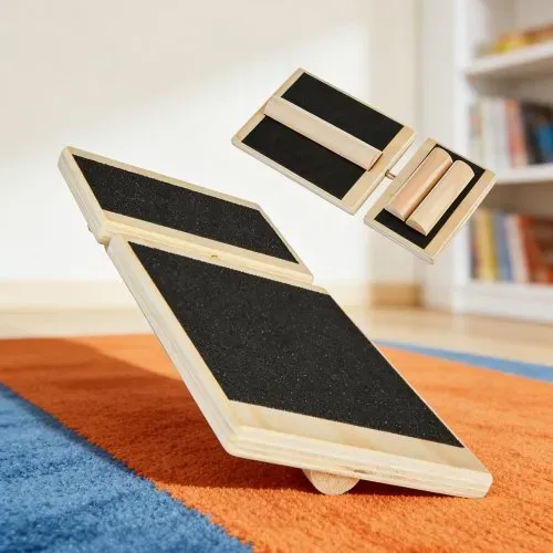 VEVOR Balance Board für Erwachsene, Fußtrainer (30 x 14 x 3 cm) Sprunggelenk-Trainingsgerät, Rutschfester Gleichgewichtstrainer für Physiotherapie, Reha & Fußtraining, inkl. Tragebeutel – Bild 7