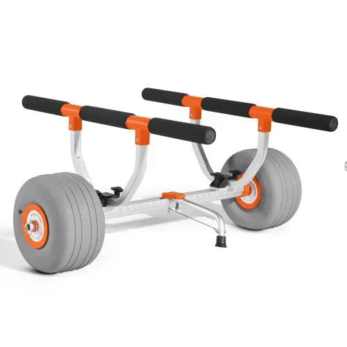VEVOR Kajakwagen, 158 kg, Kanuwagen mit 30,5 cm aufblasbare PU-Reifen & Spanngurt, Bootswagen zum Transportieren von Kajaks, Kanus, Paddleboards, Jon-Booten, Wassersportgeräte, 810x990x570 mm – Bild 8