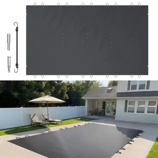 VEVOR Pool Abdeckplane Rechteckig 4 x 7 m Schwimmbadabdeckung PVC Holzkohle Poolabdeckung wasserdicht Poolüberdachung Winterabdeckplane Schmutzabweisende Abdeckplane für Pool Rechteck Poolplane VEVOR Pool Abdeckplane Rechteckig 4 x 7 m Schwimmbadabdeckung PVC Holzkohle Poolabdeckung wasserdicht Poolüberdachung Winterabdeckplane Schmutzabweisende Abdeckplane für Pool Rechteck Poolplane