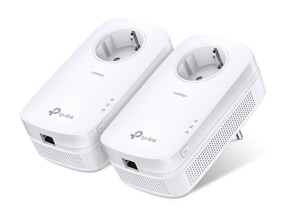 TP-Link AV1300-Gigabit-Powerline-Adapter KIT mit Steckdose TP-Link AV1300-Gigabit-Powerline-Adapter KIT mit Steckdose