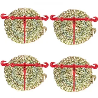 VEVOR Kette und Binder Kit 3/8in-1/2in, Ratsche Last Bindemittel 9215lbs Arbeitsstärke, Ratsche Bindemittel und Ketten, 3/8in x 10ft Ketten mit G70 Haken, für LKW, Tie Down, Schleppen, Abschleppen VEVOR Kette und Binder Kit 3/8in-1/2in, Ratsche Last Bindemittel 9215lbs Arbeitsstärke, Ratsche Bindemittel und Ketten, 3/8in x 10ft Ketten mit G70 Haken, für LKW, Tie Down, Schleppen, Abschleppen
