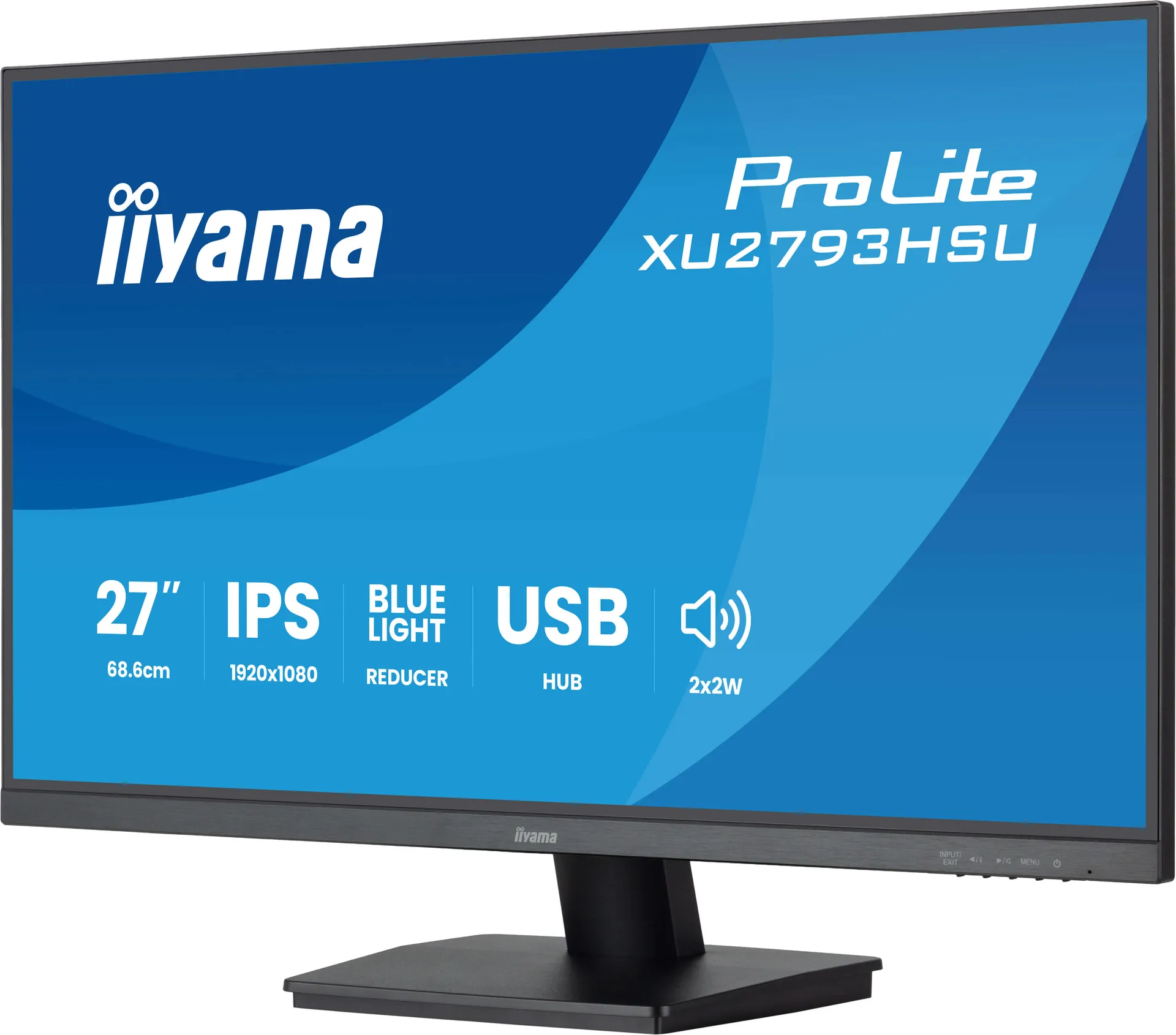 iiyama ProLite 27" (68.5 cm) Monitor mit IPS-Panel-Technologie, USB-Hub und 100Hz Bildwiederholfrequenz – Bild 4