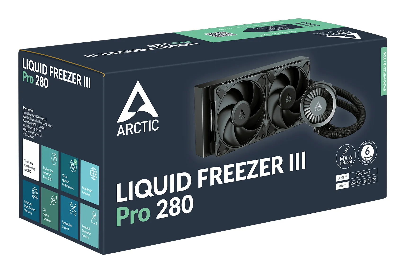 ARCTIC Liquid Freezer III Pro 280 - Multikompatibler All-in-One CPU-Wasserkühler – Bild 6