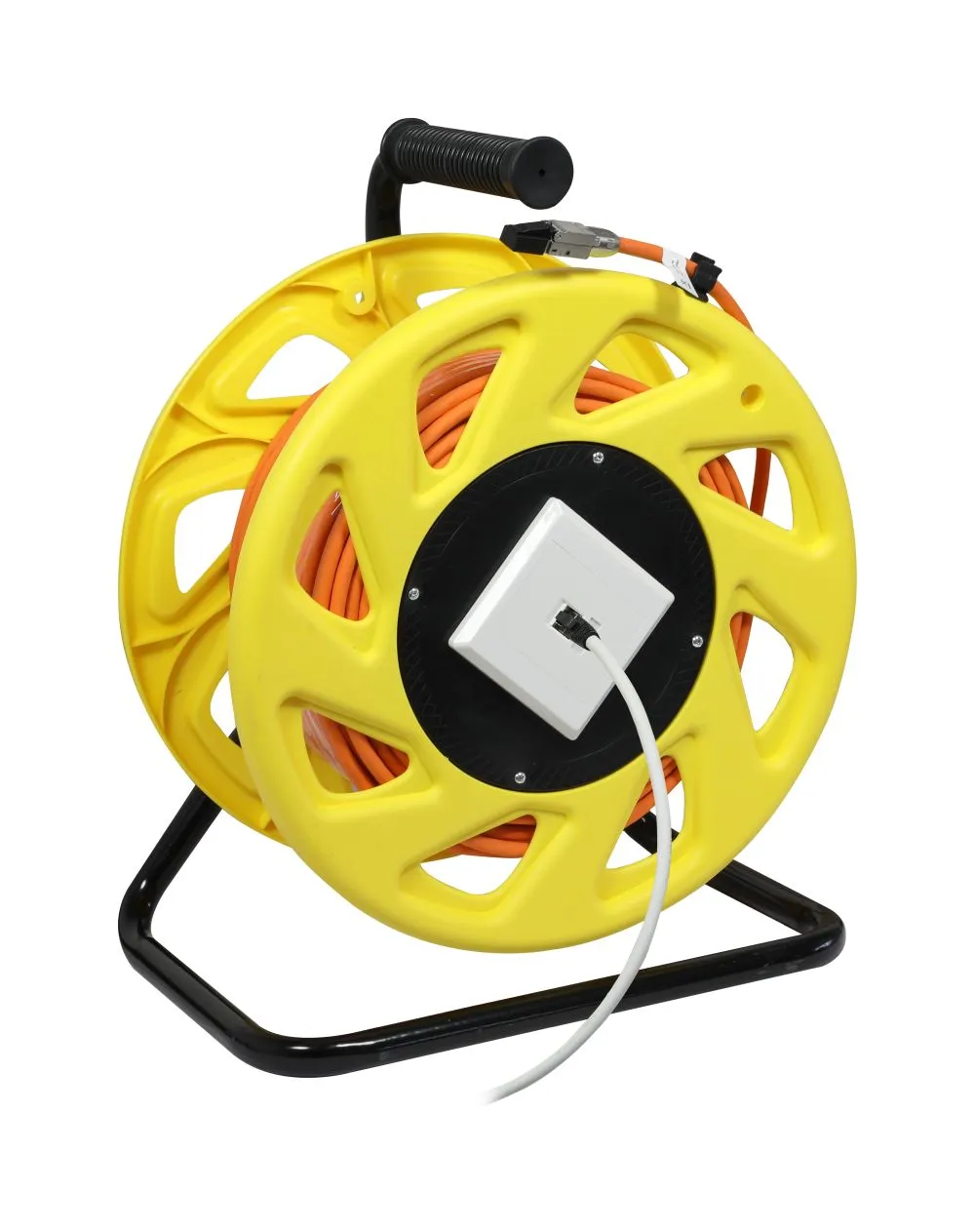 Kabeltrommel, CAT6A, 50m, CAT7A Rohkabel S-STP(S/FTP), mit 1x Buchse/Stecker RJ45(CAT6A), LSZH, Synergy 21 Kabeltrommel, CAT6A, 50m, CAT7A Rohkabel S-STP(S/FTP), mit 1x Buchse/Stecker RJ45(CAT6A), LSZH, Synergy 21