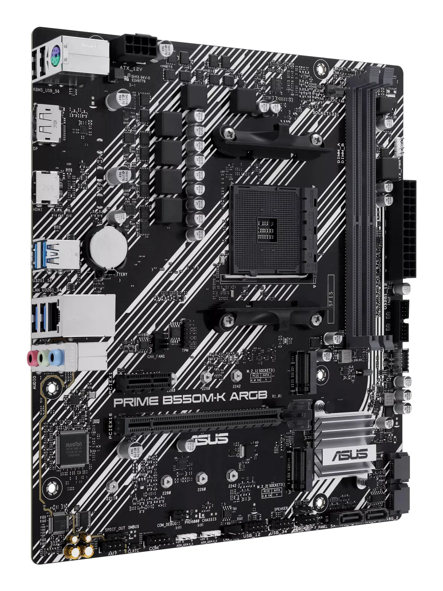 ASUS PRIME B550M-K ARGB AMD B550 Sockel AM4 micro ATX – Bild 3