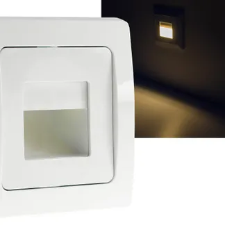LED-Einbauleuchte DELPHI „COB“ weiß 80x80mm, 3000k, warmweiß, 55 Lumen LED-Einbauleuchte DELPHI „COB“ weiß 80x80mm, 3000k, warmweiß, 55 Lumen