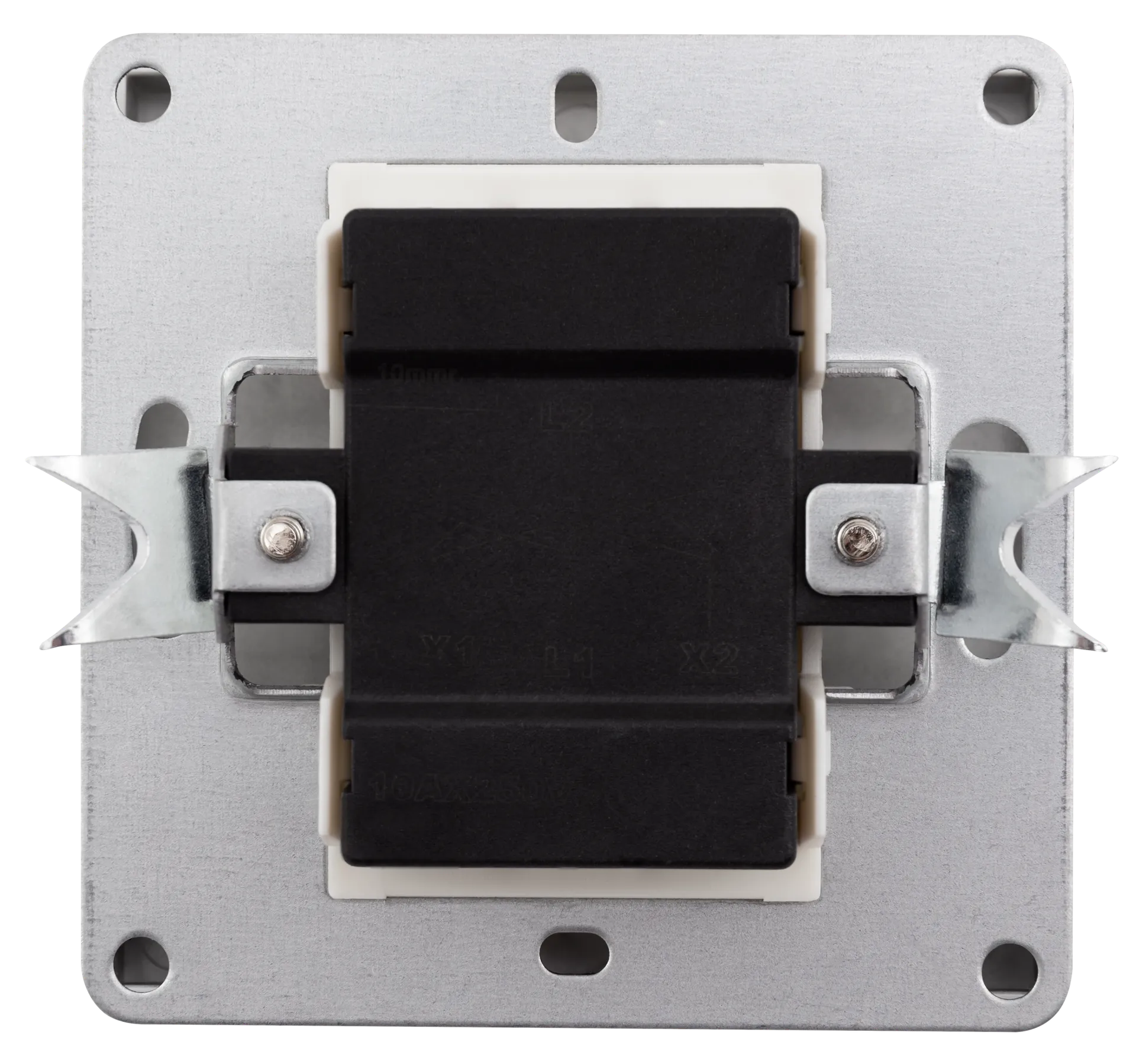 Kreuzschalter McPower ''Shallow'' 250V~/10A, UP, Steckanschluss, anthrazit – Bild 2