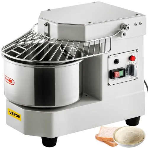 VEVOR Teigknetmaschine Küchenmaschine, 8 L Edelstahl Teigmixer, 450 W, einstellbar (130/233/414 U/min), inkl. Edelstahlschüssel, Sicherheitsschild, Timer, ideal für Bäckereien, Restaurants, Pizzeria VEVOR Teigknetmaschine Küchenmaschine, 8 L Edelstahl Teigmixer, 450 W, einstellbar (130/233/414 U/min), inkl. Edelstahlschüssel, Sicherheitsschild, Timer, ideal für Bäckereien, Restaurants, Pizzeria