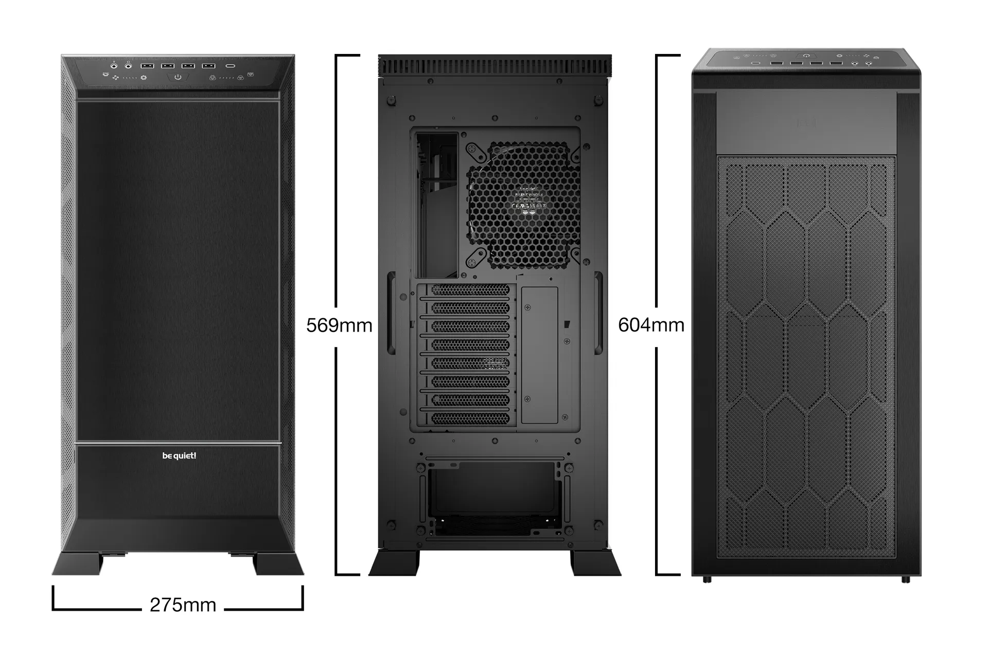 be quiet! DARK BASE PRO 901 | Black Full Tower Schwarz – Bild 2