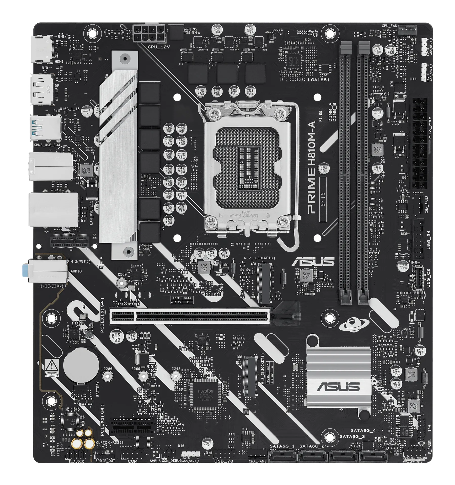 ASUS PRIME H810M-A-CSM Intel H810 LGA 1851 (Socket V1) micro ATX – Bild 2
