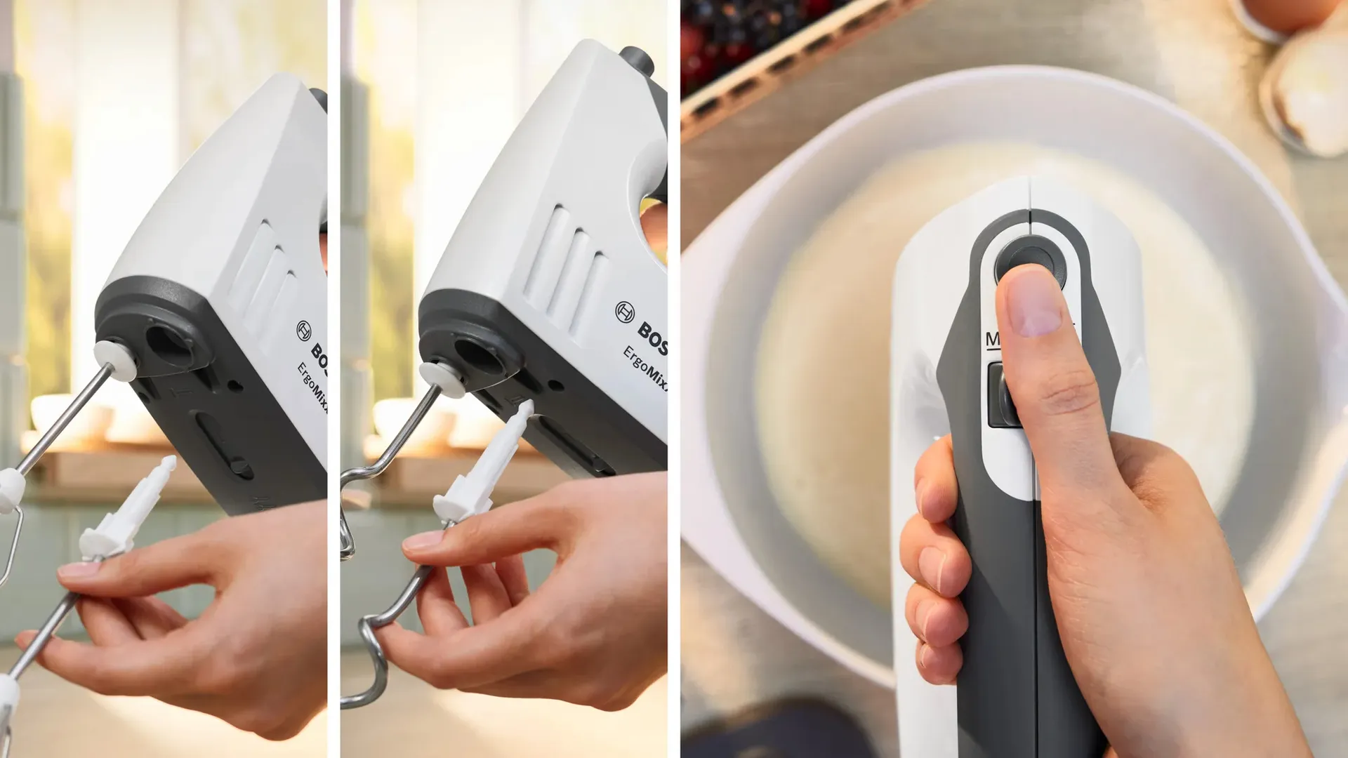 Bosch MFQ37470 Mixer Handmixer 750 W Schwarz, Weiß – Bild 4