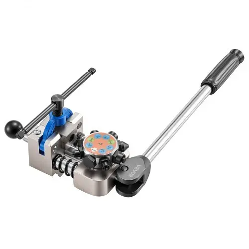 VEVOR 8 tlg. Bremsleitung Bördelgerät Set, 37°/45° Bördelwerkzeug für Doppel- & Bubblebördelung, Rohraufweiter mit 4 Satz Matrizen für 4,76-9,52mm Außendurchmesser, Bremsleitung Reparatursatz für KFZ – Bild 10