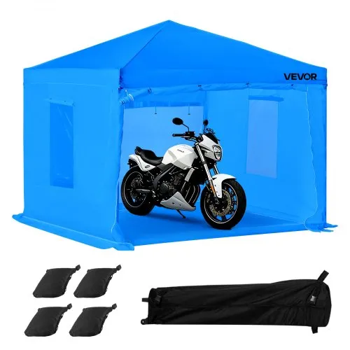 VEVOR tragbares Lackierkabinenzelt (293x293x181 cm) Sprühfarbenzelt für Sprühmalerei, wasserfeste & faltbare Farbkabine mit 2 Netz-Seitenfenstern für Autoteile Möbel Motorräder Sprühschutz blau VEVOR tragbares Lackierkabinenzelt (293x293x181 cm) Sprühfarbenzelt für Sprühmalerei, wasserfeste & faltbare Farbkabine mit 2 Netz-Seitenfenstern für Autoteile Möbel Motorräder Sprühschutz blau