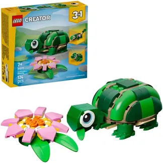31377 Creator 3-in-1 Schildkröte mit Seerose, Konstruktionsspielzeug 31377 Creator 3-in-1 Schildkröte mit Seerose, Konstruktionsspielzeug