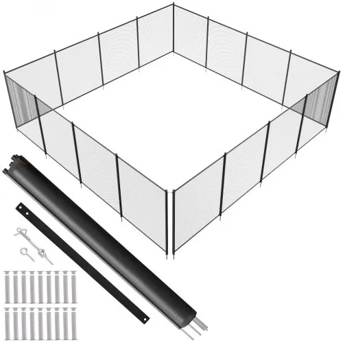 VEVOR Poolzaun, 1,21 x 14,63 m, abnehmbarer Kindersicherheits-Poolzaun, einfache DIY-Installation, Schwimmbadzaun, 340 g Teslin-PVC-Poolzaunnetz, schützt Kinder und Haustiere VEVOR Poolzaun, 1,21 x 14,63 m, abnehmbarer Kindersicherheits-Poolzaun, einfache DIY-Installation, Schwimmbadzaun, 340 g Teslin-PVC-Poolzaunnetz, schützt Kinder und Haustiere