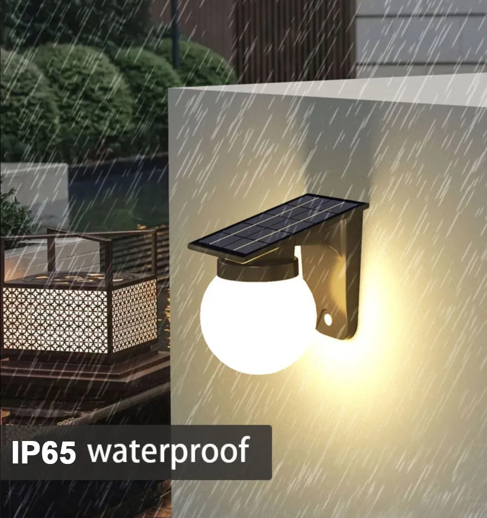 Synergy 21 LED Wand Akku Solar Lampe - Ball milky - – Bild 2