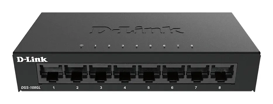 D-Link DGS-108GL Unmanaged Gigabit Ethernet (10/100/1000) Schwarz D-Link DGS-108GL Unmanaged Gigabit Ethernet (10/100/1000) Schwarz