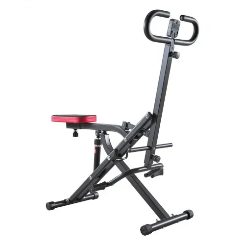 VEVOR Kniebeugenmaschine für tiefe Kniebeugen zu Hause, klappbares Trainingsgerät, Gesäßtrainer mit 12-stufigem einstellbarem Widerstand, Heimtrainingsgerät für Gesäß und Beine, Glute Machine – Bild 10