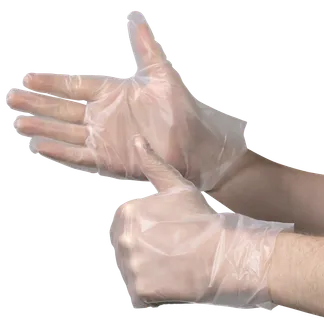 Einweghandschuhe TPE, 200 Stück, Größe M transparent Einweghandschuhe TPE, 200 Stück, Größe M transparent