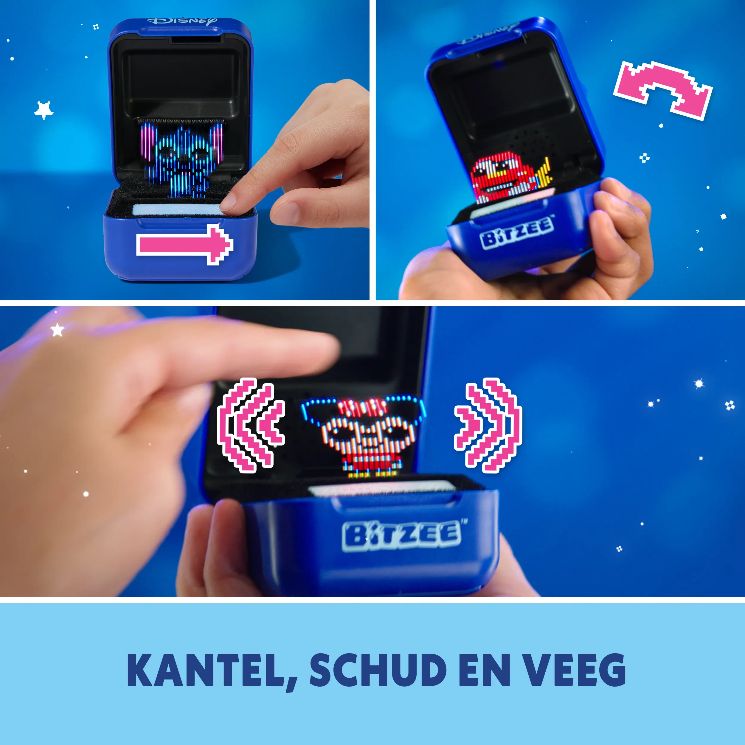Bitzee Disney - Digitale Charaktere zum Anfassen, interaktives Spielzeug mit 30 virtuellen elektronischen Figuren, die auf Bewegung und Berührung reagieren – Bild 3