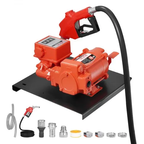 VEVOR Kraftstoff Transferpumpe, 230 V AC, Diesel-Transferpumpe, 76 l/min, mit Durchflussmesser, automatischer Abschaltung der Kraftstoffdüse, Förderschlauch, für Benzin, Kerosin, Biodiesel, Ethanol VEVOR Kraftstoff Transferpumpe, 230 V AC, Diesel-Transferpumpe, 76 l/min, mit Durchflussmesser, automatischer Abschaltung der Kraftstoffdüse, Förderschlauch, für Benzin, Kerosin, Biodiesel, Ethanol