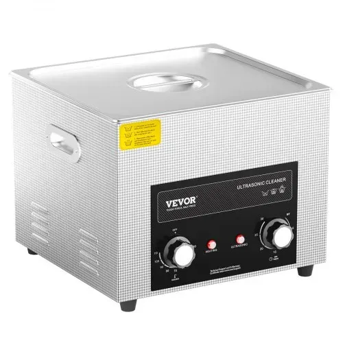 VEVOR 15 L Ultraschallreiniger mit Heiztimer & Korb professionelle digitale Schallkavitationsmaschine, 360 W Reinigungsmaschine für Laborwerkzeuge Metallteile Vergaser Messing Autoteile Motorteile – Bild 9