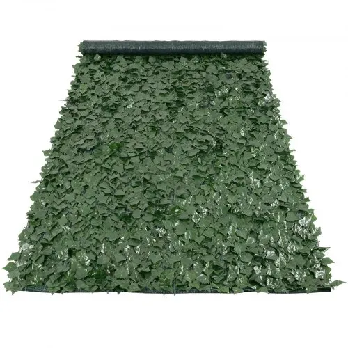 VEVOR Sichtschutzzaun aus Efeu, 1500 x 4010 mm, Sichtschutz, Efeuzaun mit Netzgeweberückseite und verstärkter Verbindung, künstliche Hecken mit Weinblättern als Dekoration für Garten, Hof, Balkon – Bild 9
