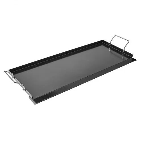 VEVOR Grillplatte Grillpfanne Karbonstahl universelle rechteckige Platte (812 x 310 mm) mit flacher Oberseite, Gasgrill-Grillplatte für BBQ-Grill Teppanyaki, tragbares Familienkochgeschirr mit Griff – Bild 8