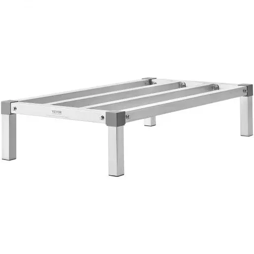 VEVOR Aluminium-Lagerregal, 914,4 x 508 x 203,2 mm kommerzielles Bodenregal, Kellerregal 454 kg Tragfähigkeit, Werkstattregal, Regal zur Lagerung in Restaurants, Küchen, Garagen und Fahrzeugen – Bild 9