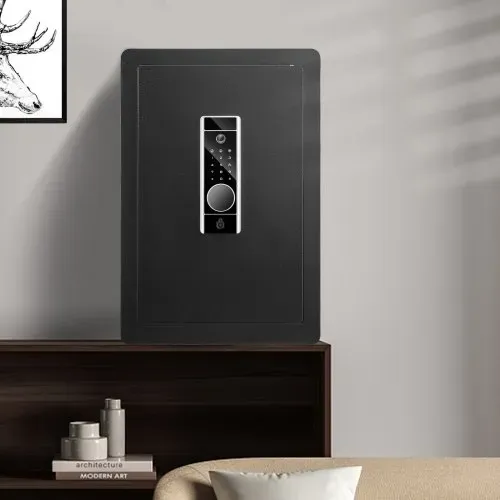 VEVOR Safe Tresor 62 L, Möbeltresor mit Feuerfester Geldtasche, Passwort & Schlüssel & Fingerabdruck Herausnehmbares Regal, Innenschrank, Wandtresor für Bargeld, Schmuck, Dokumente, Wertsache – Bild 7