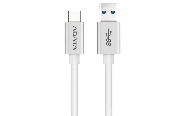 ADATA USB-C – USB 3.0, 1m USB Kabel USB 3.2 Gen 1 (3.1 Gen 1) USB C USB A Weiß ADATA USB-C – USB 3.0, 1m USB Kabel USB 3.2 Gen 1 (3.1 Gen 1) USB C USB A Weiß