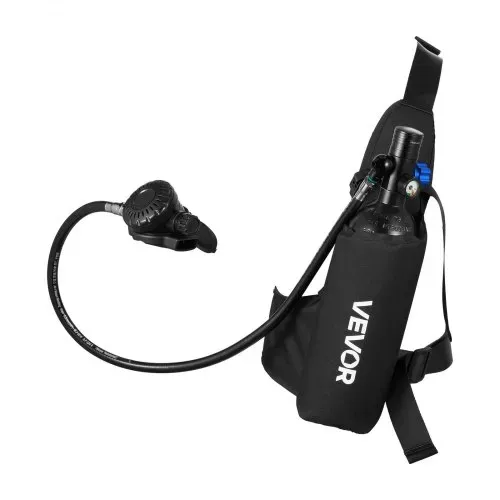 VEVOR Mini-Tauchflasche 1 L, Tragbare Lungenflasche für Unterwasseratmung, Wiederverwendbare Sauerstoffflasche für bis zu 20 Minuten Tauchzeit, Tauchausrüstung mit Adapter & Schnorchelbrille – Bild 10