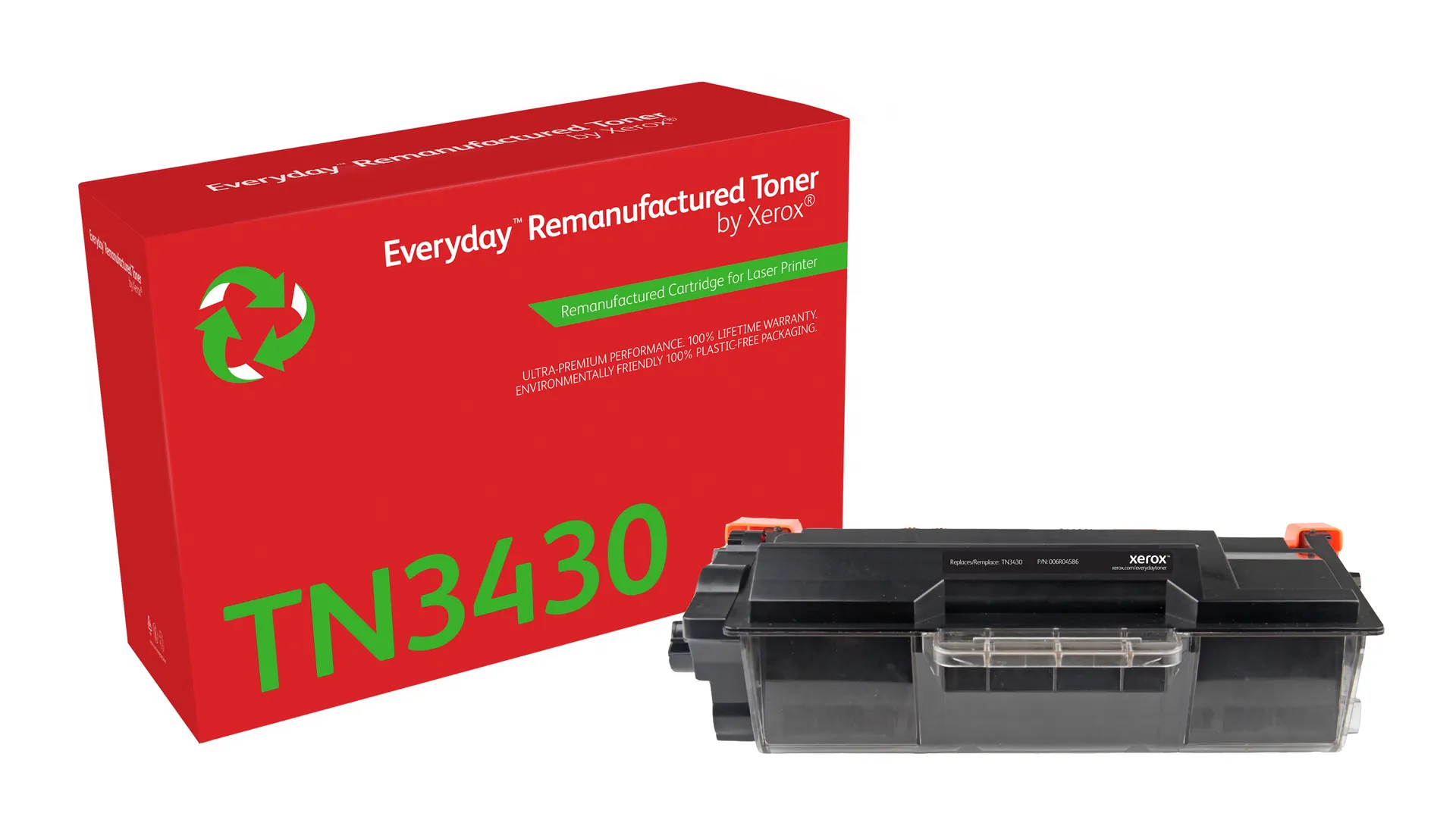 Everyday™ Mono wiederaufbereiteter Toner von Xerox, kompatibel mit Brother TN-3430, Standardkapazität Everyday™ Mono wiederaufbereiteter Toner von Xerox, kompatibel mit Brother TN-3430, Standardkapazität