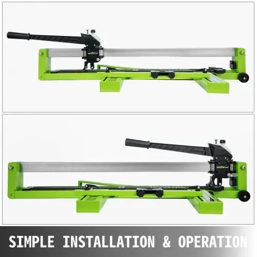 VEVOR Manuelle Fliesenschneidmaschine 1000mm, Fliesen Schneidemaschine Min. Schnittbreite 35mm, Professioneller Fließenschneider Bodenplatte 10cm, Infrarotpostionierung, Bodenfliese, Keramik,16 kg – Bild 6
