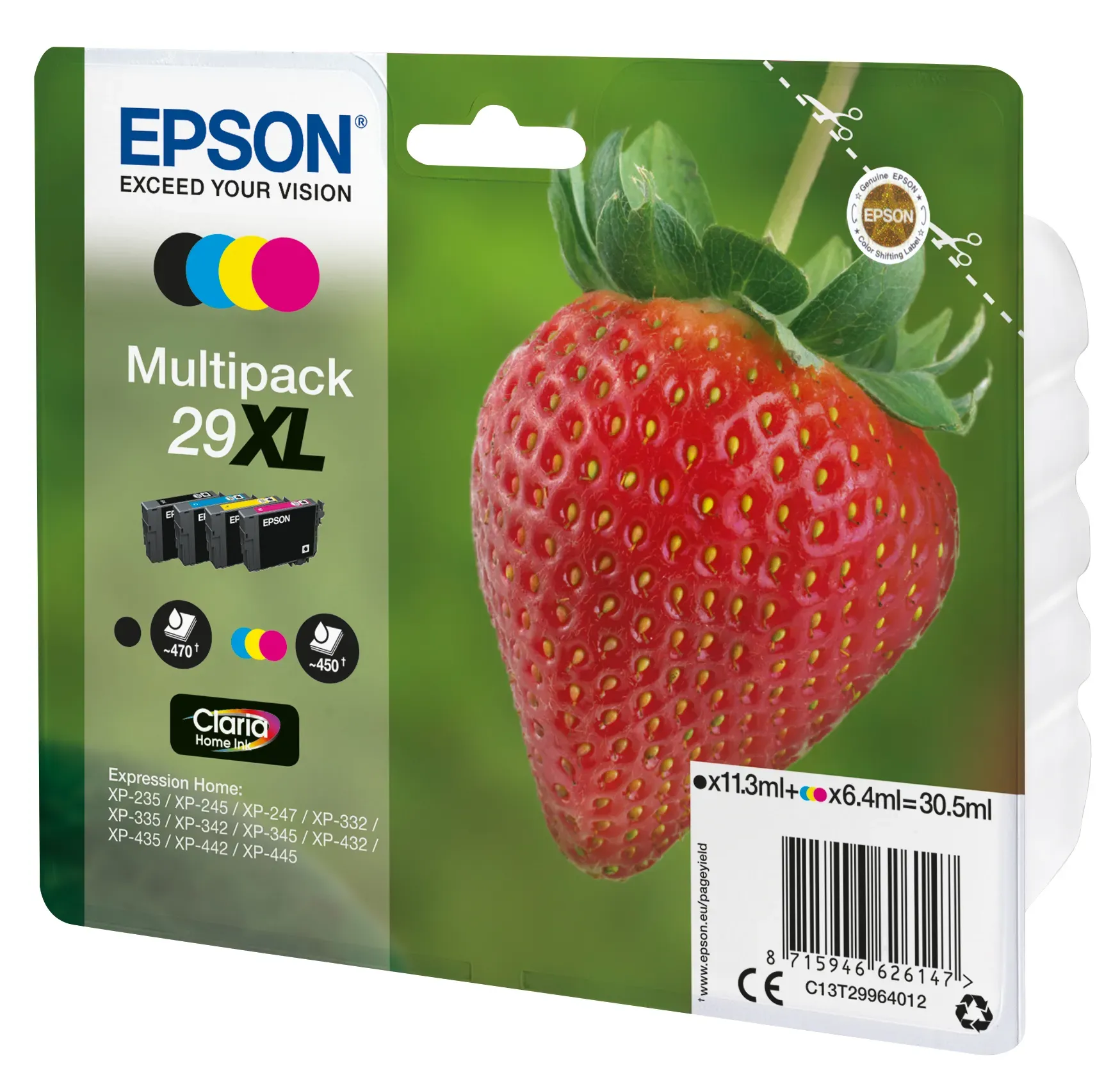 Epson Strawberry Multipack 4-colours 29XL Claria Home Ink – Bild 2
