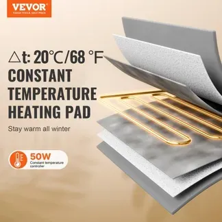 VEVOR Beheiztes Katzenhaus, Katzenunterschlupf für draußen mit einstellbarer Temperatur und Timer, faltbarer Katzenunterschlupf aus 600D Oxford-Gewebe mit beheiztem Kissen für den Winter, um es warm und gemütlich zu haben, grün (groß) VEVOR Beheiztes Katzenhaus, Katzenunterschlupf für draußen mit einstellbarer Temperatur und Timer, faltbarer Katzenunterschlupf aus 600D Oxford-Gewebe mit beheiztem Kissen für den Winter, um es warm und gemütlich zu haben, grün (groß)