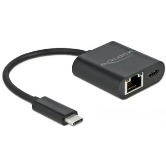 Adapter USB-C > Gigabit LAN, mit PD Anschluss Adapter USB-C > Gigabit LAN, mit PD Anschluss