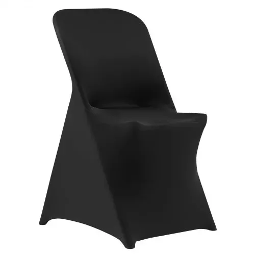 VEVOR Stuhlhussen Stuhlbezug 30 Stk. waschbarer & abnehmbarer Stuhlüberzug aus Polyester-Spandex für Hochzeitsfeiern Esszimmerbankette Restaurant, passend für Stühle (46 x 50 x 86 cm) Schwarz – Bild 8