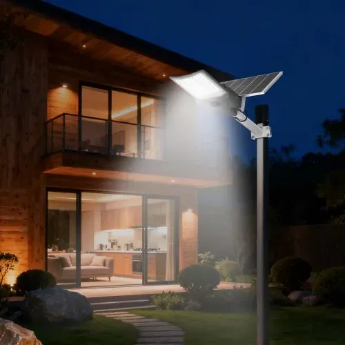 VEVOR Solar Straßenlaterne 900000 LM, Straßenlampe 12000 W, mit Dämmerungssensor, geteilte LED-Flutlicht-Solarleuchte mit Funkfernbedienung, Gartenlampe, IP65 wasserdicht, für Einfahrten & Höfe – Bild 7