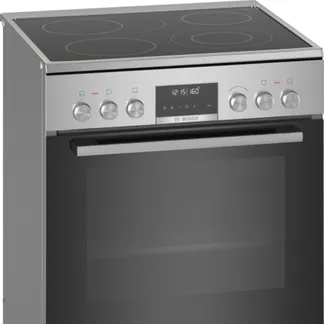 Bosch Serie 6 HKS79U250 Küchenherd Freistehender Herd A Elektro Keramik Schwarz, Silber Bosch Serie 6 HKS79U250 Küchenherd Freistehender Herd A Elektro Keramik Schwarz, Silber