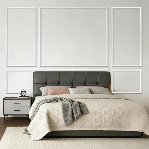 VEVOR Wandform-Set, 3er-Pack, 57,91/121,92/143 cm Stuckleisten aus Lackierbarem Polystyrol, Wasserfeste Wandleiste, Zierleiste für Wände, Friesleisten für Wohnzimmer, Schlafzimmer, Zuhause, Weiß – Bild 7