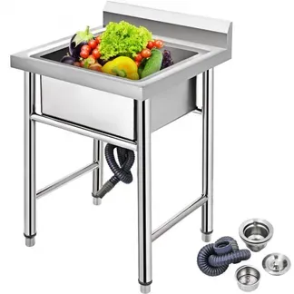 VEVOR Spülbecken, 1 mm Rostfreie Edelstahl Spülbecken 44,45 x 41,91 x 25,4 cm Spülbeckeneinlage, Spülbecken Küche Edelstahl, Spülbecken Organizer, Spülbecken Ordnungshelfer, Camping Spülbecken VEVOR Spülbecken, 1 mm Rostfreie Edelstahl Spülbecken 44,45 x 41,91 x 25,4 cm Spülbeckeneinlage, Spülbecken Küche Edelstahl, Spülbecken Organizer, Spülbecken Ordnungshelfer, Camping Spülbecken