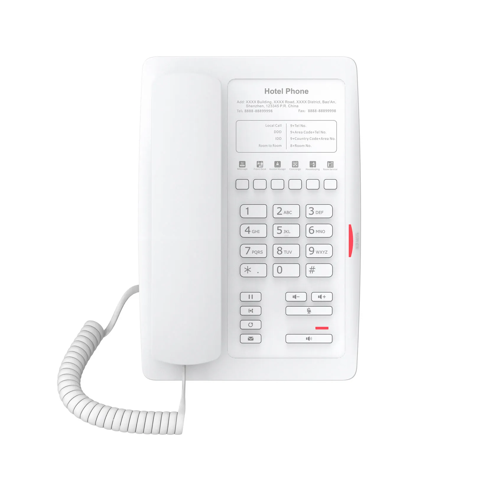 Fanvil H3-White, H3 White Hospitality Phone / SIP – Bild 3